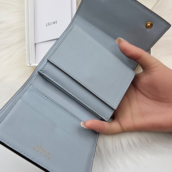 Céline Grey Calfskin Small Folded Wallet - Picture 7 of 17